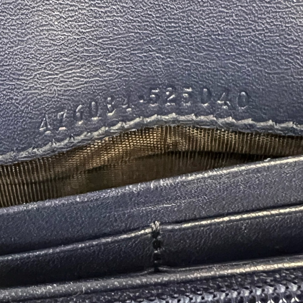 Gucci Sylvie Continental Wallet in blue‎ calfskin leather. - Picture 12 of 14